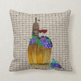 Almofada Travesseiro decorativo de barril de vinho