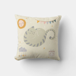 Almofada Travesseiro decorativo de bebê gato bonito