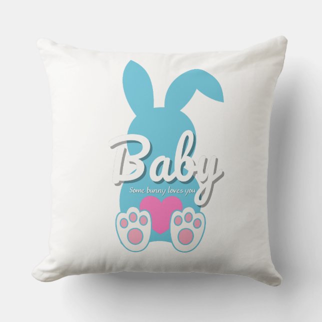 Almofada Travesseiro decorativo De Bebês - Presente De Pásc (Frente)