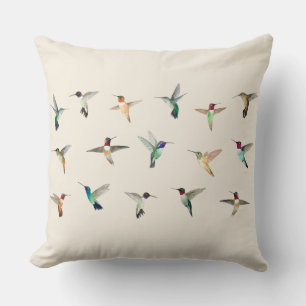 Almofada Travesseiro decorativo de beija-flores da América