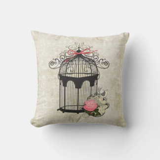 Almofada Travesseiro decorativo de Birdcage vitoriano franc