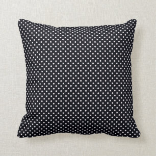 Almofada Travesseiro decorativo de Bolinhas preto e branco