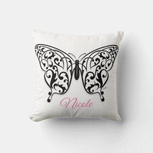 Almofada Travesseiro decorativo de borboleta Elegante por E