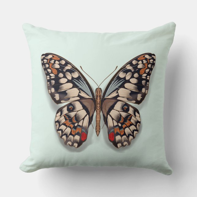 Almofada Travesseiro decorativo de borboleta, Poufs (Frente)