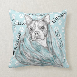 Almofada Travesseiro decorativo de Boston Terrier, bonito e
