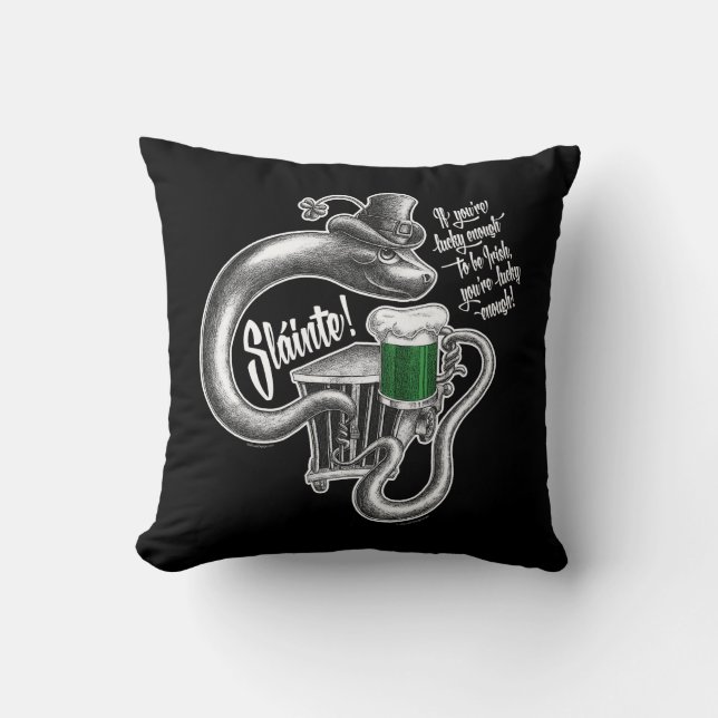Almofada Travesseiro decorativo de brinde irlandês (Frente)