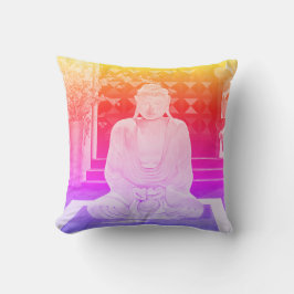 Almofada Travesseiro decorativo de Buda Rosa