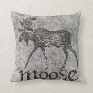 Almofada Travesseiro decorativo de Bull dos alces