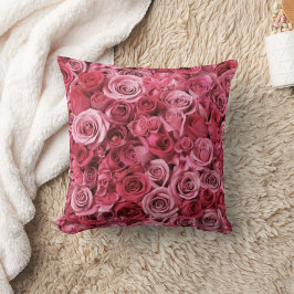 Almofada Travesseiro decorativo de Buquê rosa elegante