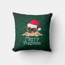 Almofada Travesseiro decorativo de Cachorro de Natal 16" x