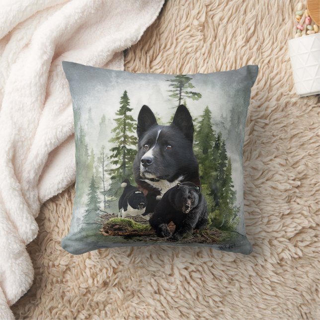 Almofada Travesseiro decorativo de Cachorro de Urso Karelia (Cobertor)