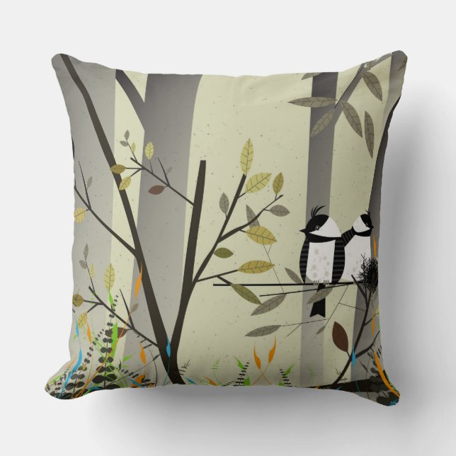 Almofada Travesseiro decorativo de Casal Bird (Frente)