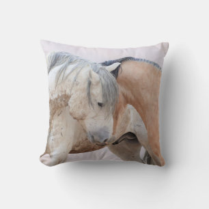 Almofada Travesseiro decorativo de Cavalos Selvagens Onaqui