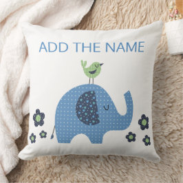 Almofada Travesseiro decorativo de Chá de fraldas Elefante 