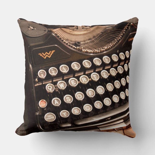 Almofada Travesseiro decorativo de Chaves de Máquina de Dig (Frente)