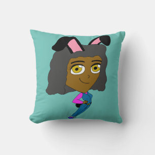 Almofada travesseiro decorativo de chibi bunnygirl