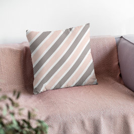 Almofada Travesseiro decorativo de Cinza Rosa Esbranquiçado