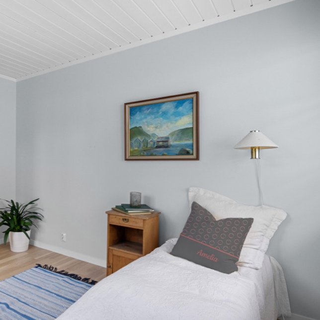 Almofada Travesseiro decorativo de círculo cor-de-rosa mini (Criador carregado)