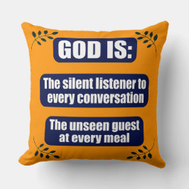 Almofada Travesseiro decorativo de citação de fé espiritual