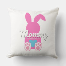 Travesseiro decorativo de coelhinhos de mamãe - Pr