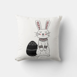 Almofada Travesseiro decorativo de Coelho Folk Easter