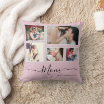 Travesseiro decorativo de Colagem de Fotografias d