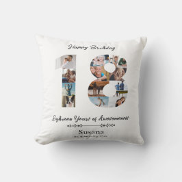 Almofada travesseiro decorativo de Colagem Personalizada de