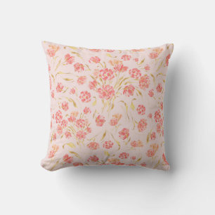 Almofada Travesseiro decorativo de cor d'água floral de tul