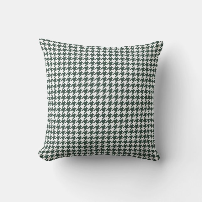 Almofada Travesseiro decorativo de cor simples Houndstooth (Frente)