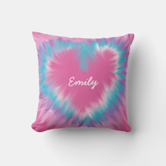Almofada Travesseiro decorativo de Coração Rosa Personaliza