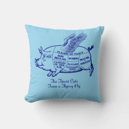 Almofada Travesseiro decorativo de Cortes de Porcos Voadore