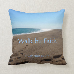 Almofada Travesseiro decorativo de Cotação Faith