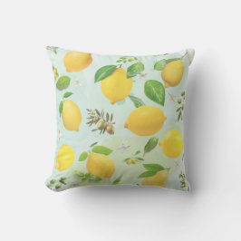 Almofada Travesseiro decorativo de Cozinha de Limões e Azei