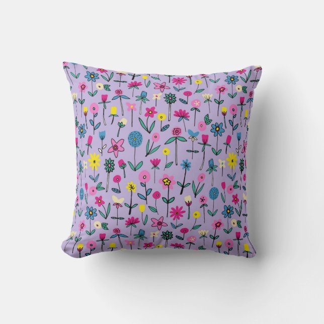 Almofada Travesseiro decorativo de Cushion Lilac Flower Gar (Frente)