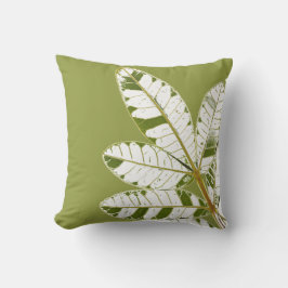 Almofada Travesseiro decorativo de Cushion, padrão foliar h