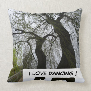 Almofada Travesseiro decorativo "de dança" de duas árvore