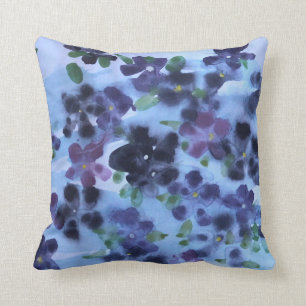 Almofada Travesseiro decorativo de Designer Azul e Roxo Vio