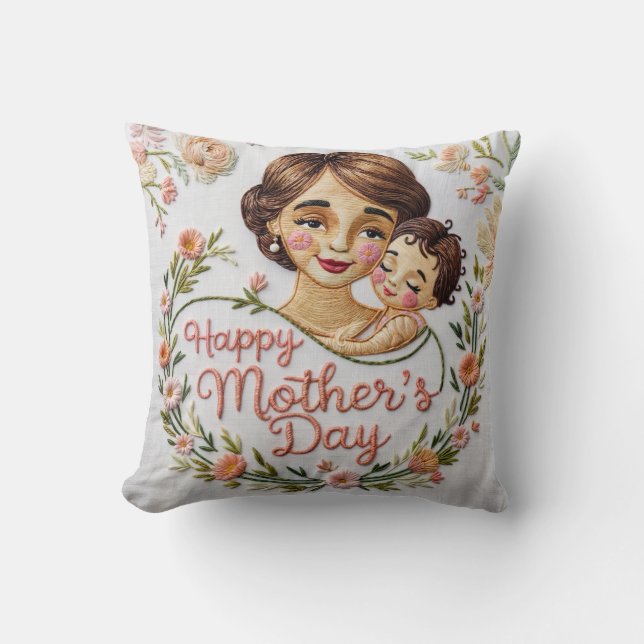 Almofada Travesseiro decorativo de Dia de as mães de Script (Frente)