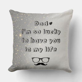 Almofada Travesseiro decorativo de Dia de os pais de Texto