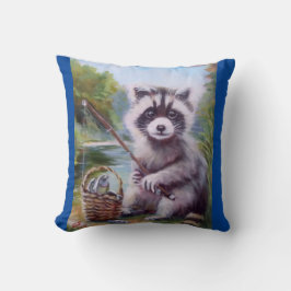 Almofada Travesseiro decorativo de diversão do Raccoon
