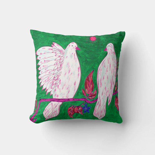 Almofada Travesseiro decorativo de Dove Love (Frente)