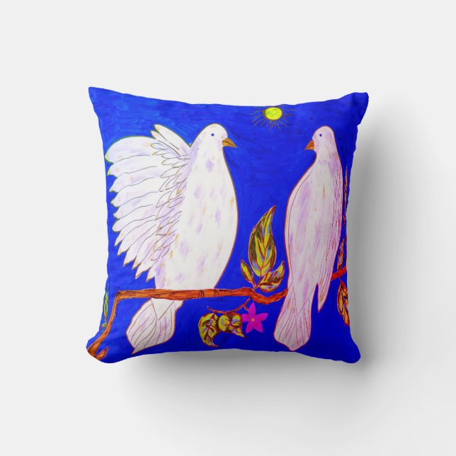 Almofada Travesseiro decorativo de Dove Love (Frente)