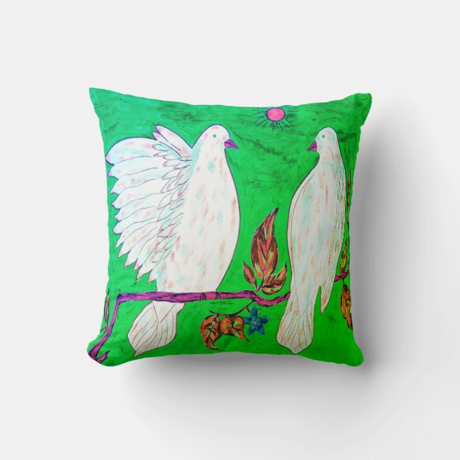 Almofada Travesseiro decorativo de Dove Love (Frente)