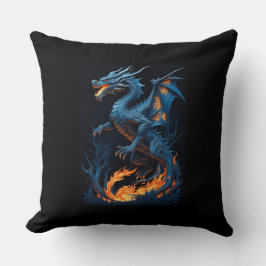 Almofada Travesseiro decorativo de Dragão Místico