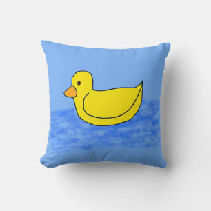 Almofada Travesseiro decorativo de Ducky Amarelo Comical