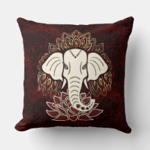 Travesseiro decorativo de Elefante Branco