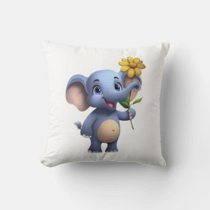 Almofada Travesseiro decorativo de Elefante Fantasy Cartoon
