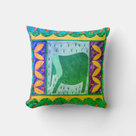 Almofada Travesseiro decorativo de Elefantes Quenianos