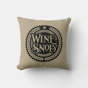 Almofada Travesseiro decorativo de esnobe de vinho