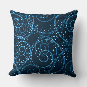 Almofada Travesseiro decorativo de espiral das Estrelas Abs